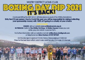 Whitby Lions famous Boxing Day Dip is back for 2021!