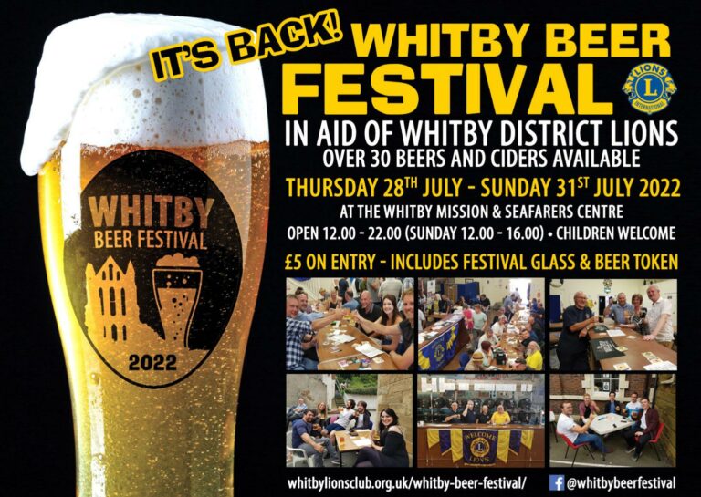 Whitby Beer Festival 2022 Whitby District Lions Club Whitby Beer Festival 2022 Whitby District Lions Club
