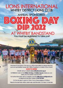 Whitby Lions Boxing Day Dip 2022
