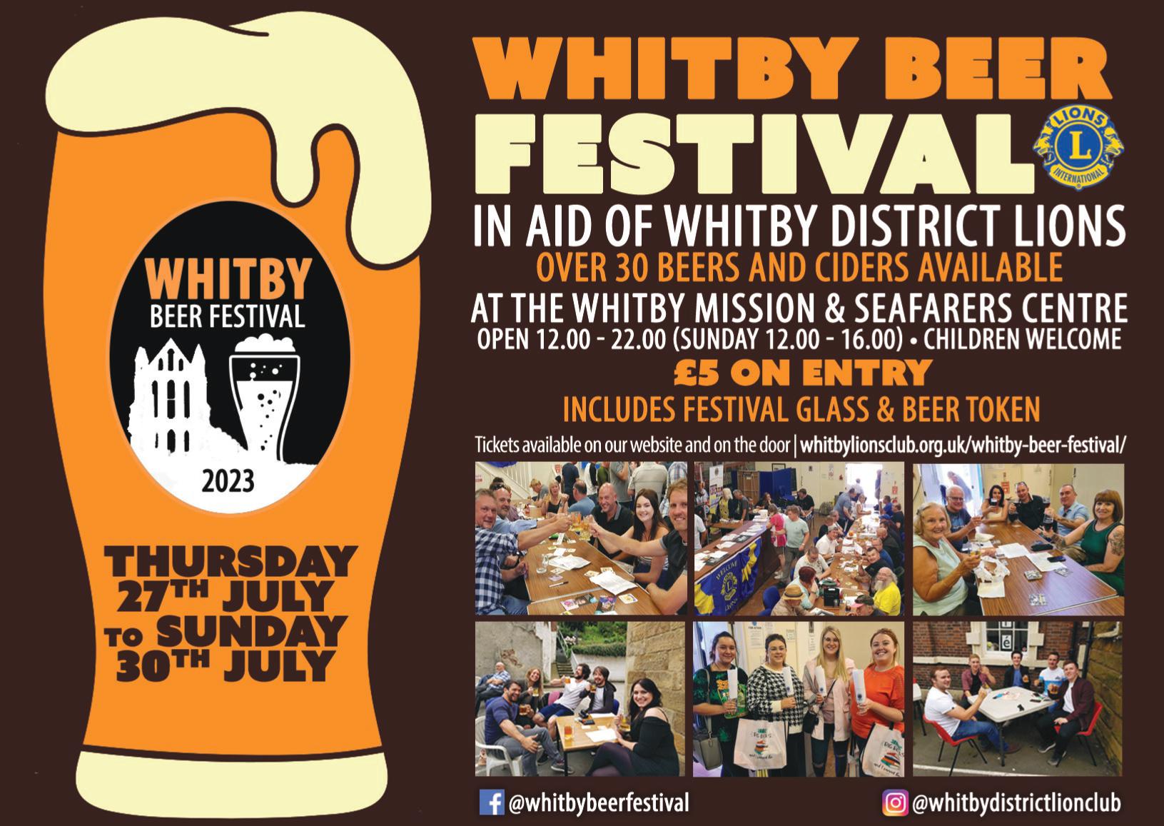 Whitby Beer Festival Whitby District Lions Club